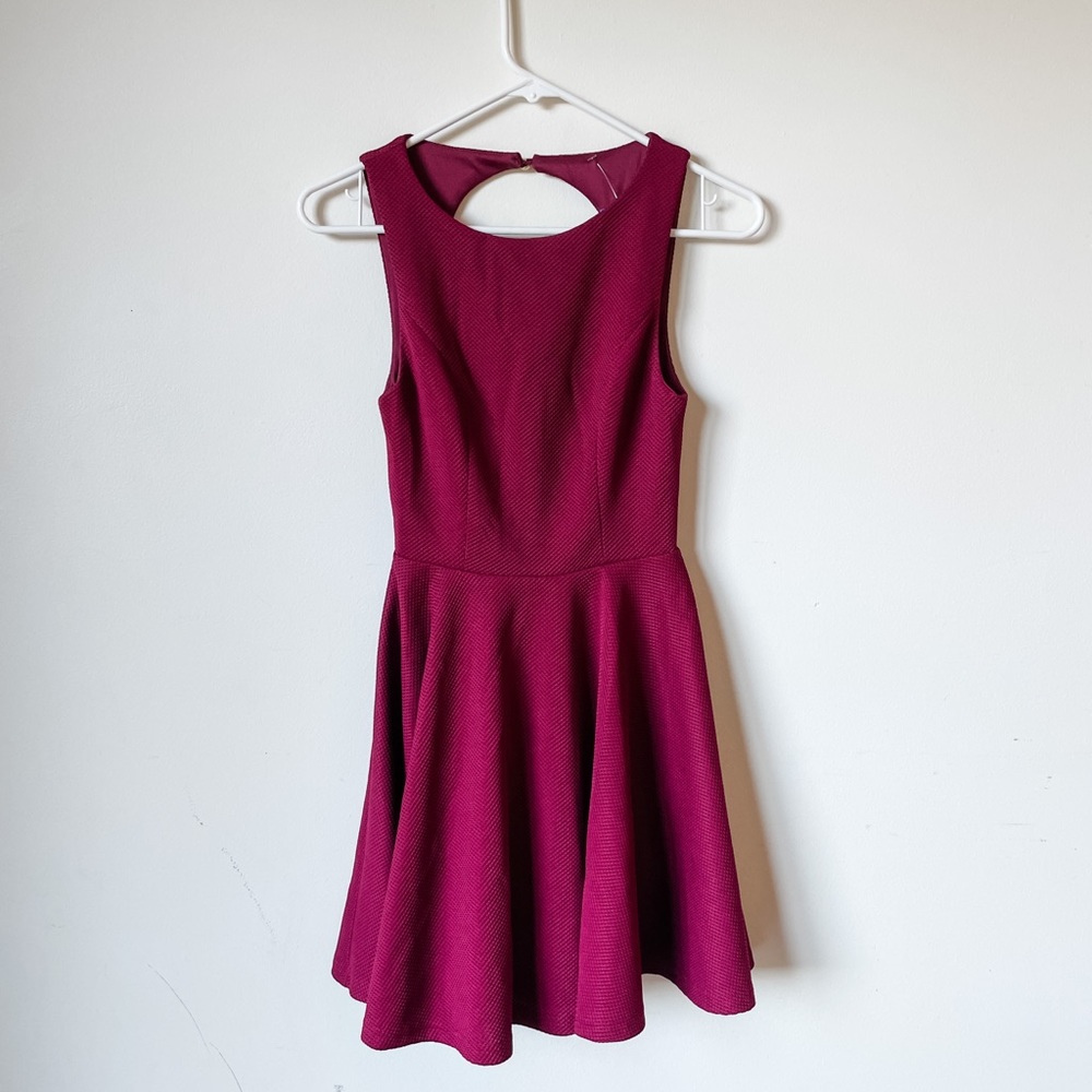 Lulus Burgundy Mini Dress